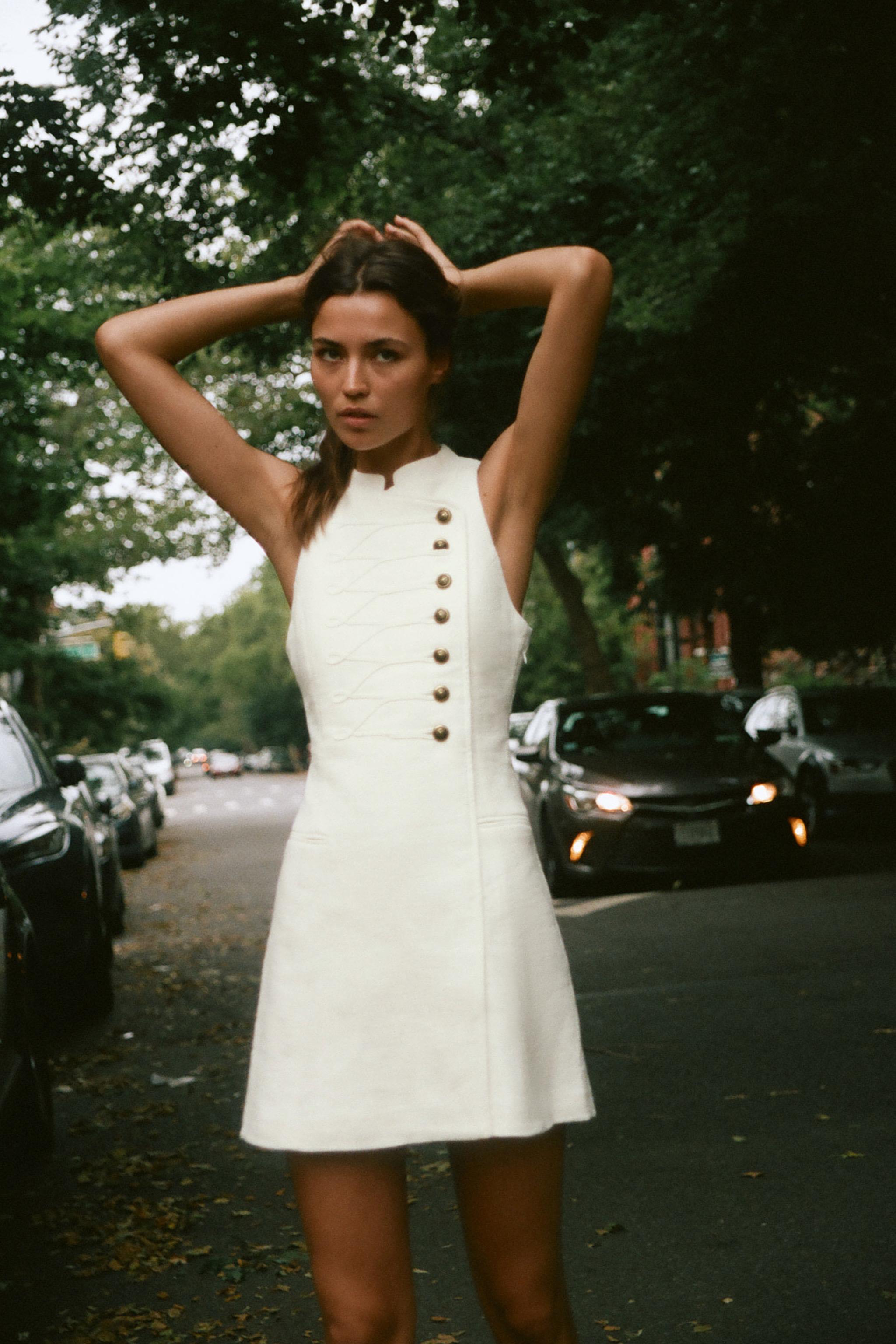 FROG FASTENING MINI DRESS